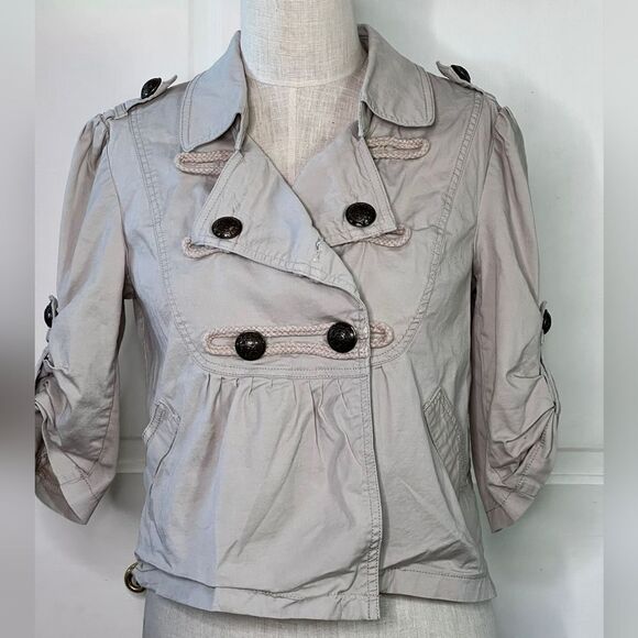 Papaya Jackets & Blazers - Papaya Light Gray Bomber Jacket